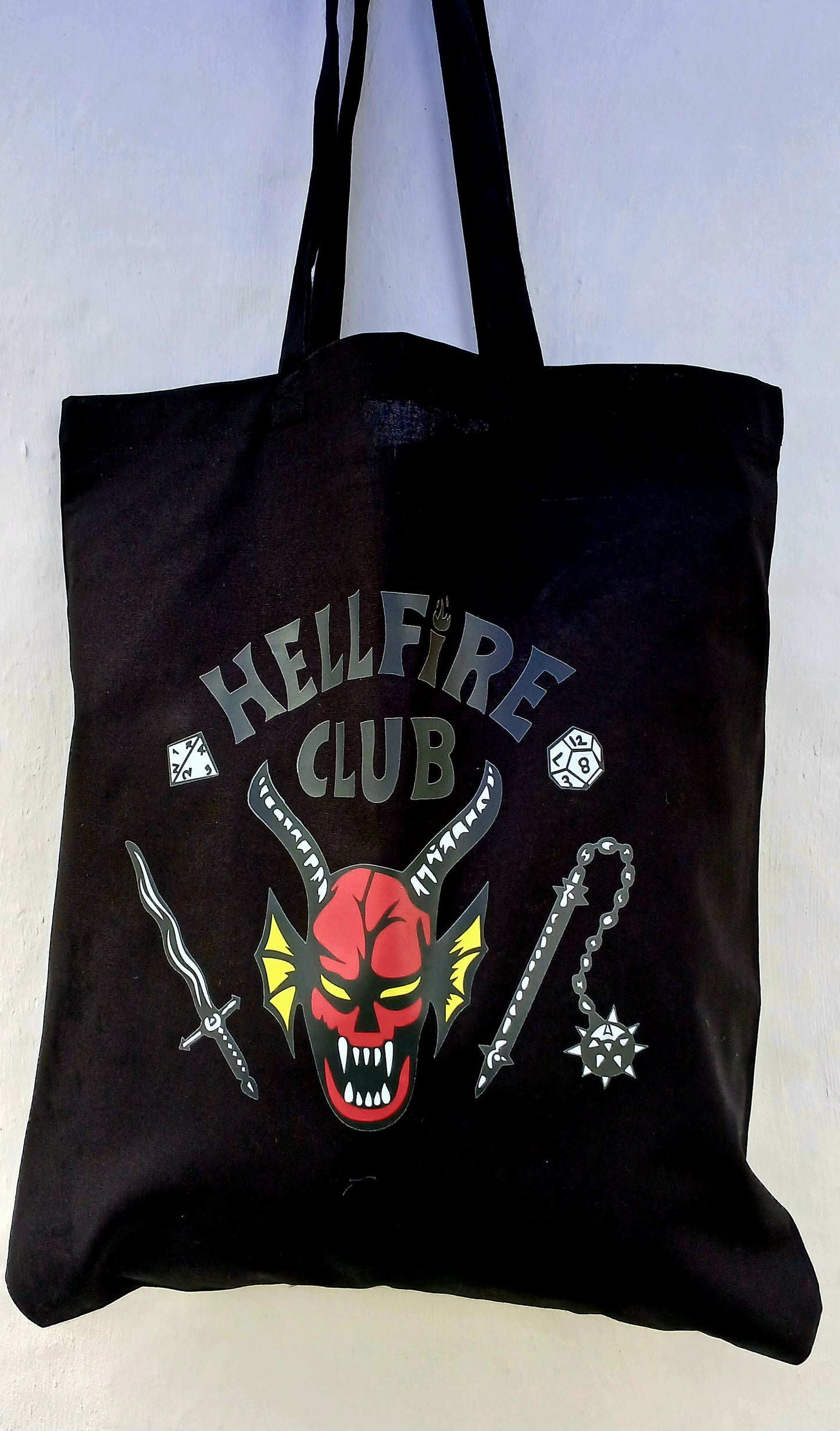 Hellfire club black cotton bag