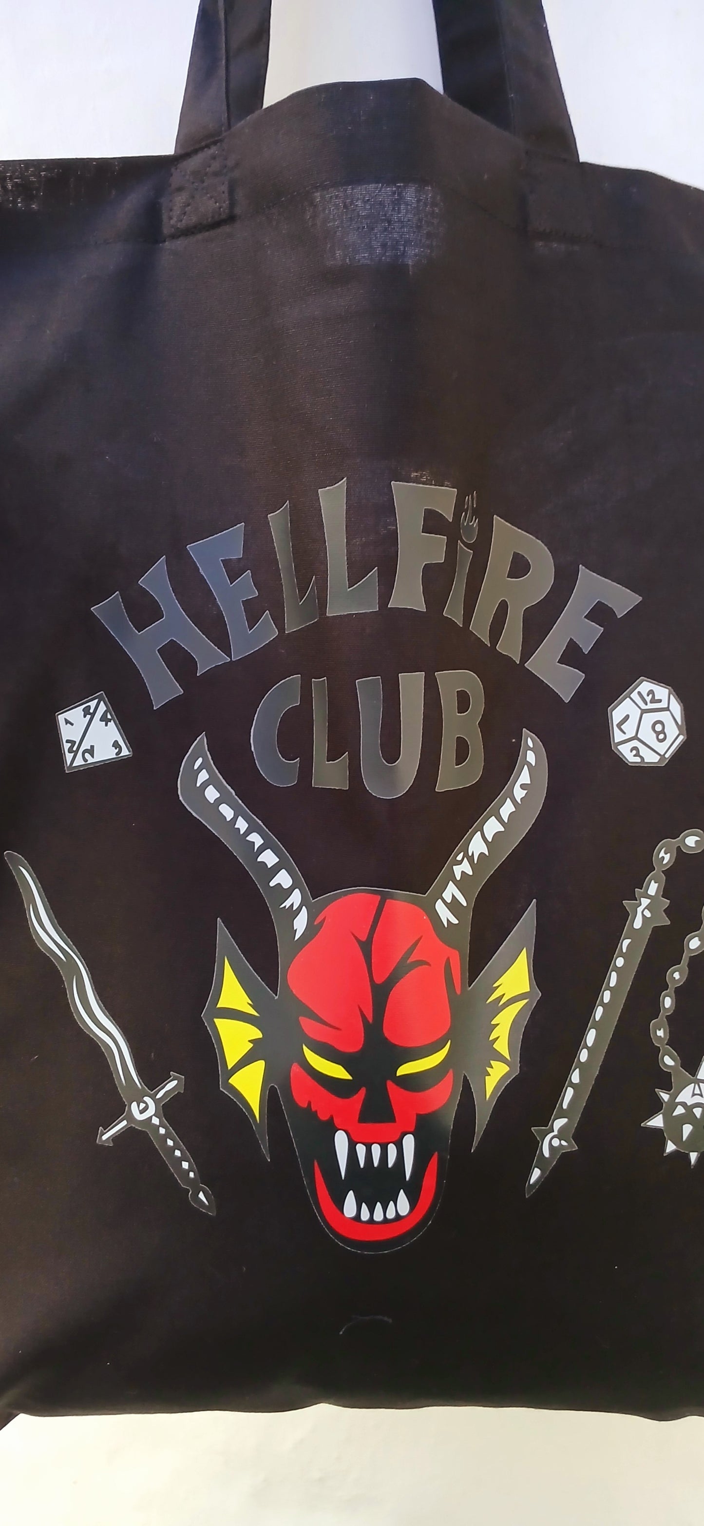 Hellfire club black cotton bag