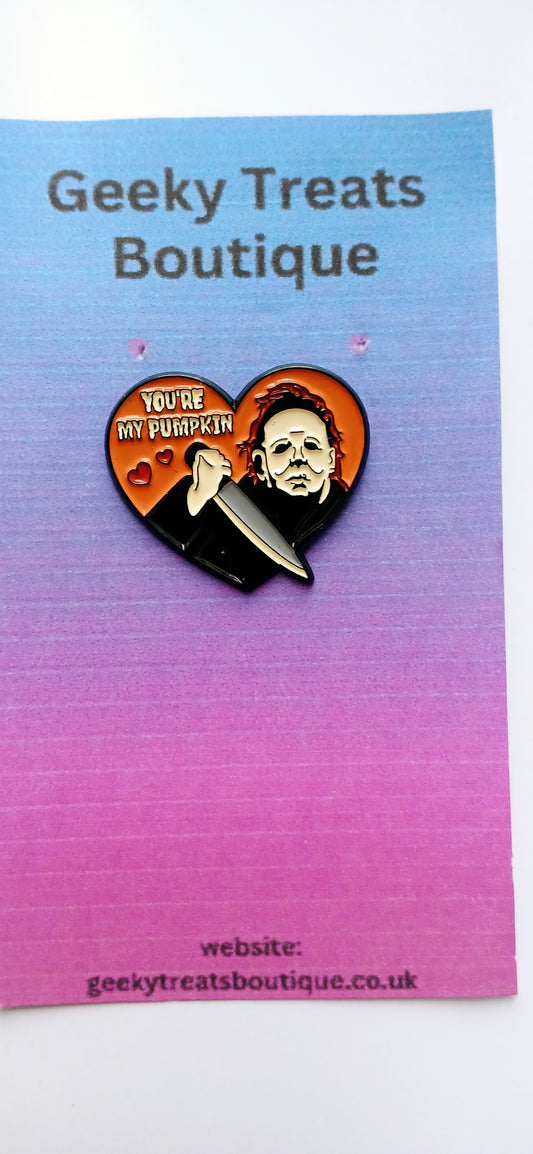 Micheal Myers heart badge