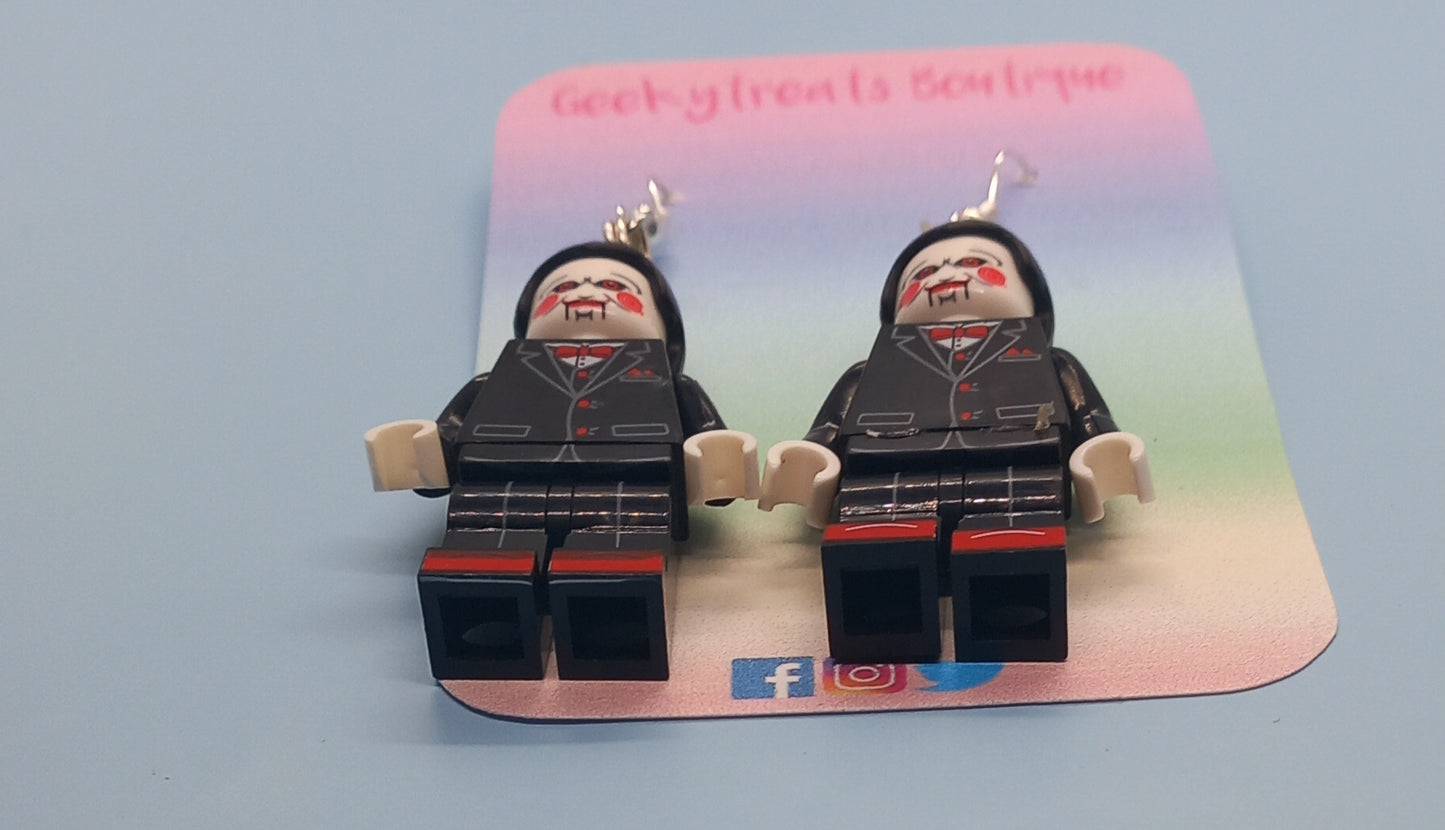 Jigsaw saw earrings