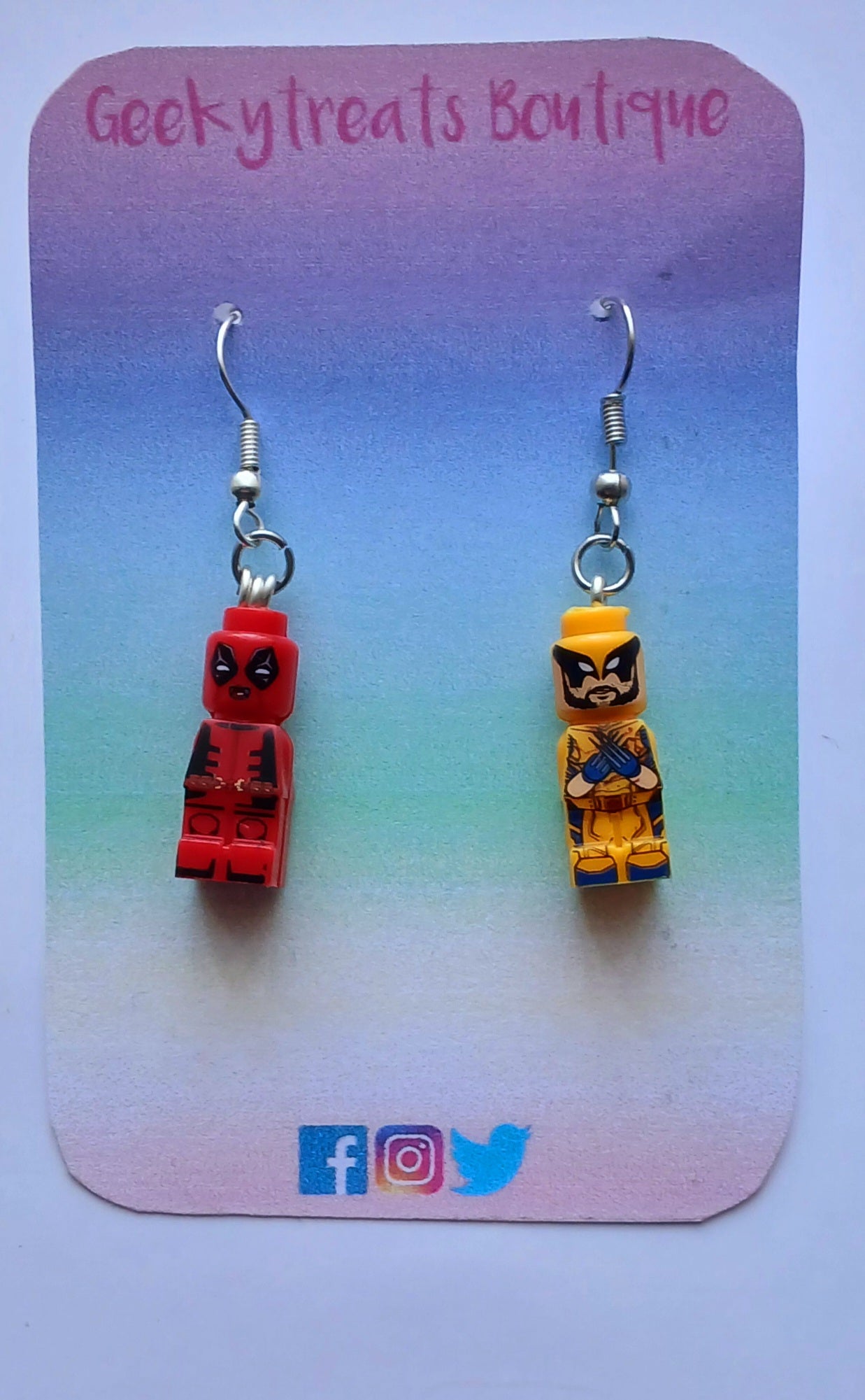 Deadpool & Wolverine earrings