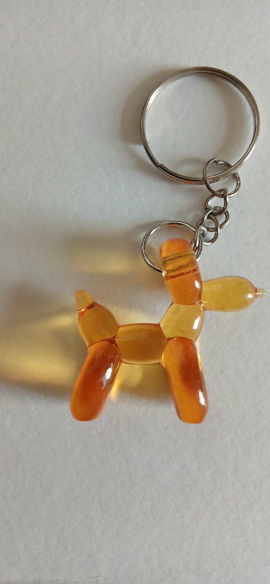 Balloon dog keyring