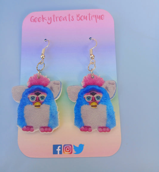 Furby retro earrings