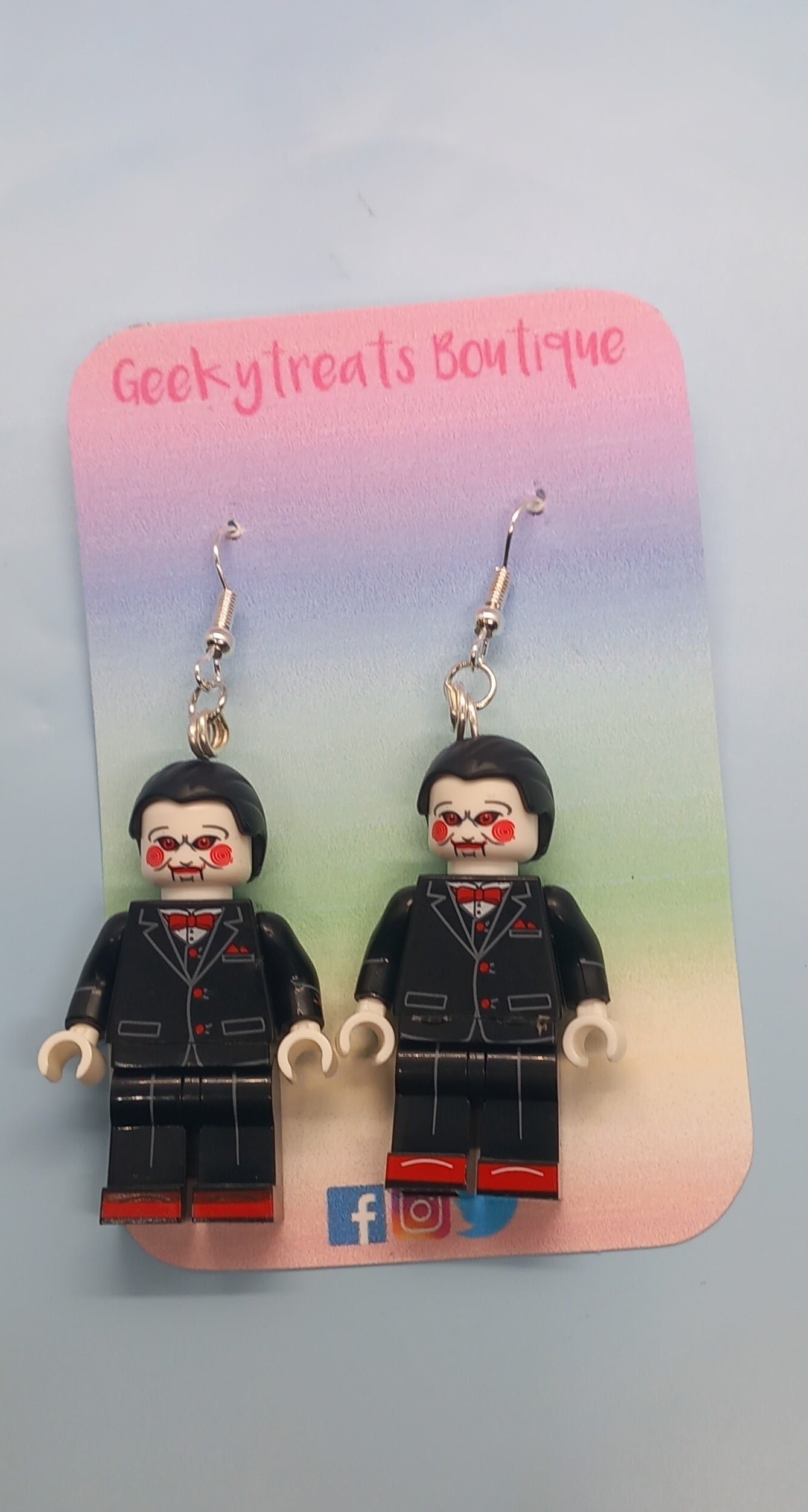 Jigsaw saw earrings