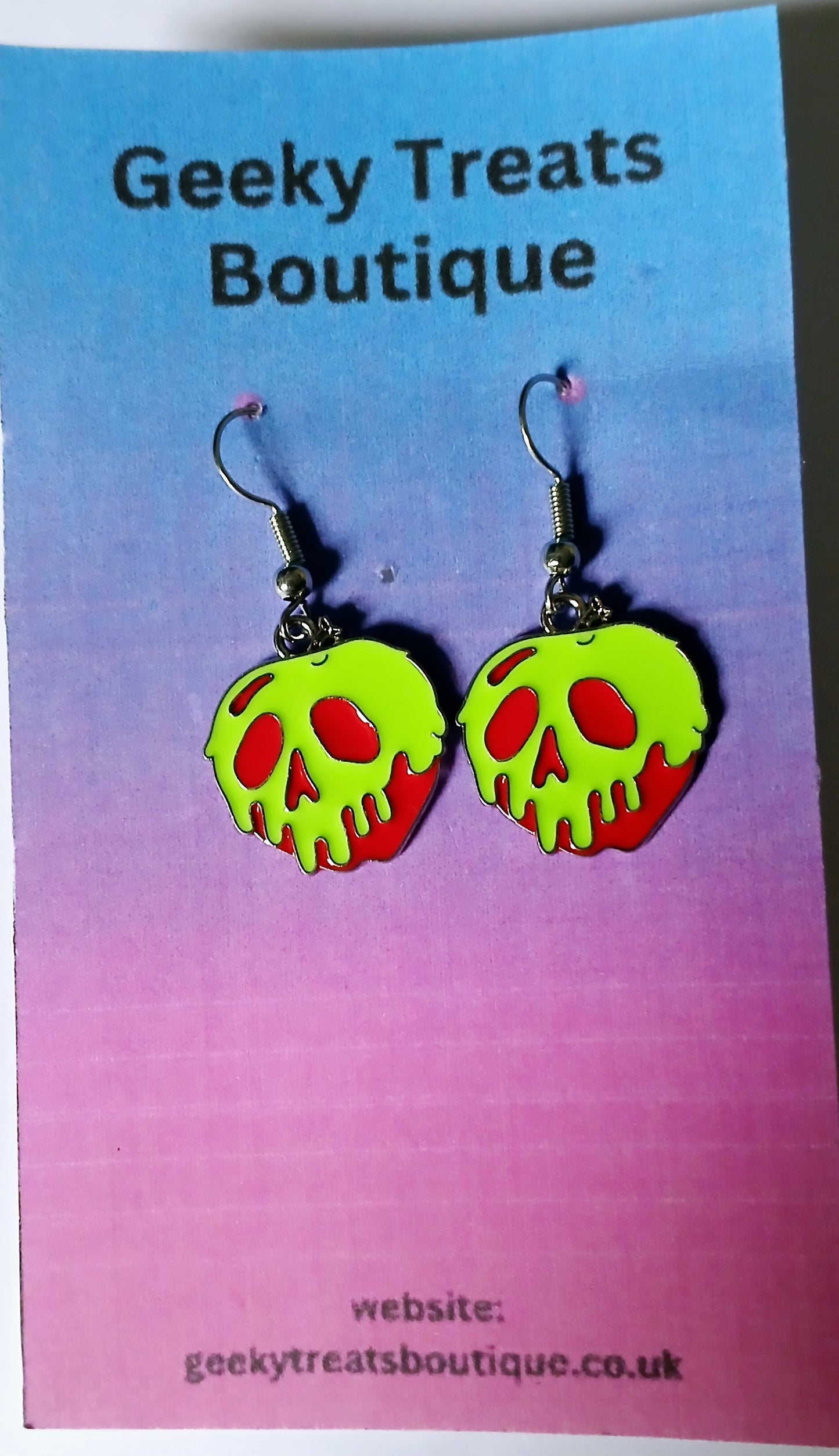 Poison apple earrings