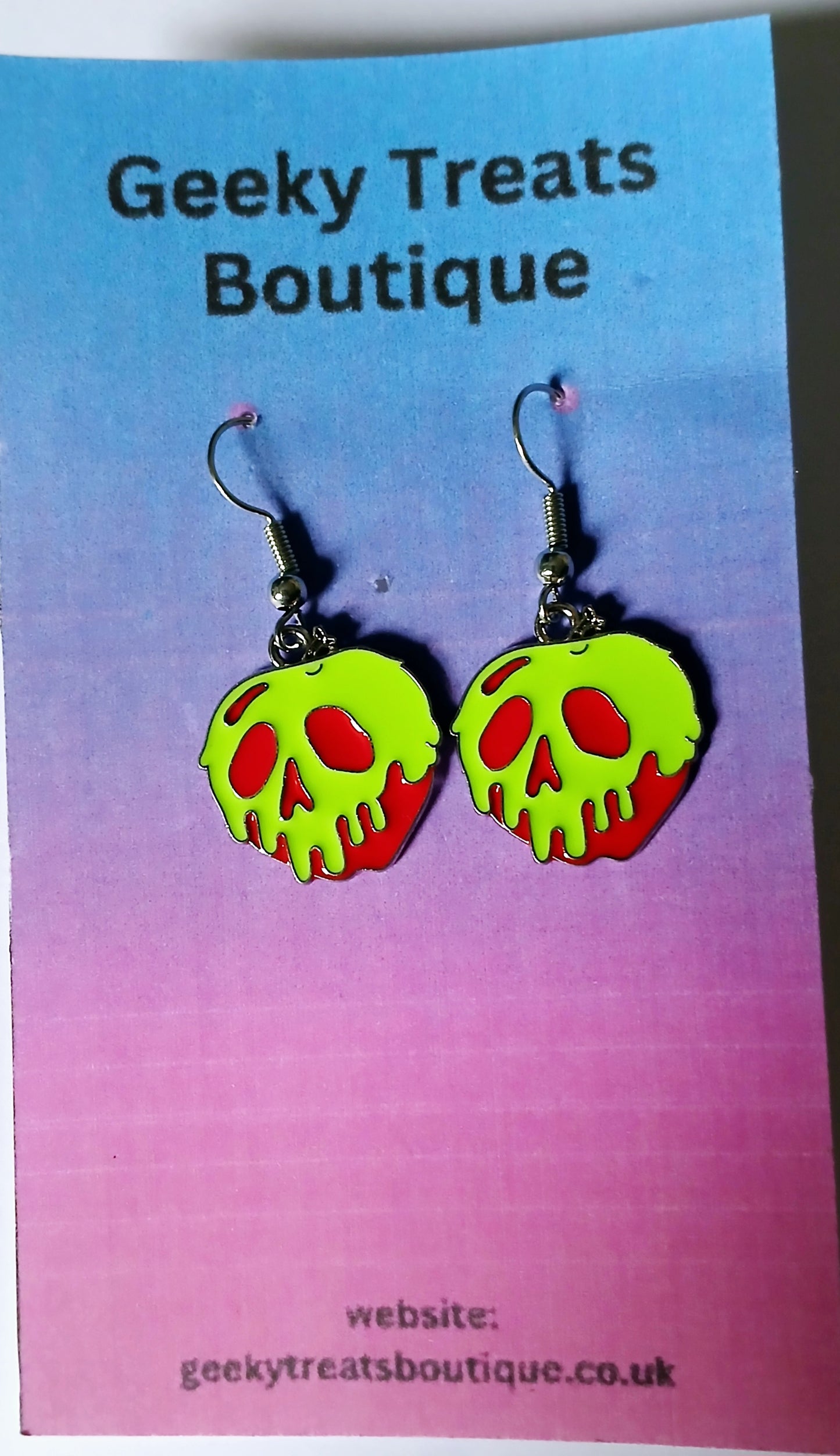 Poison apple earrings