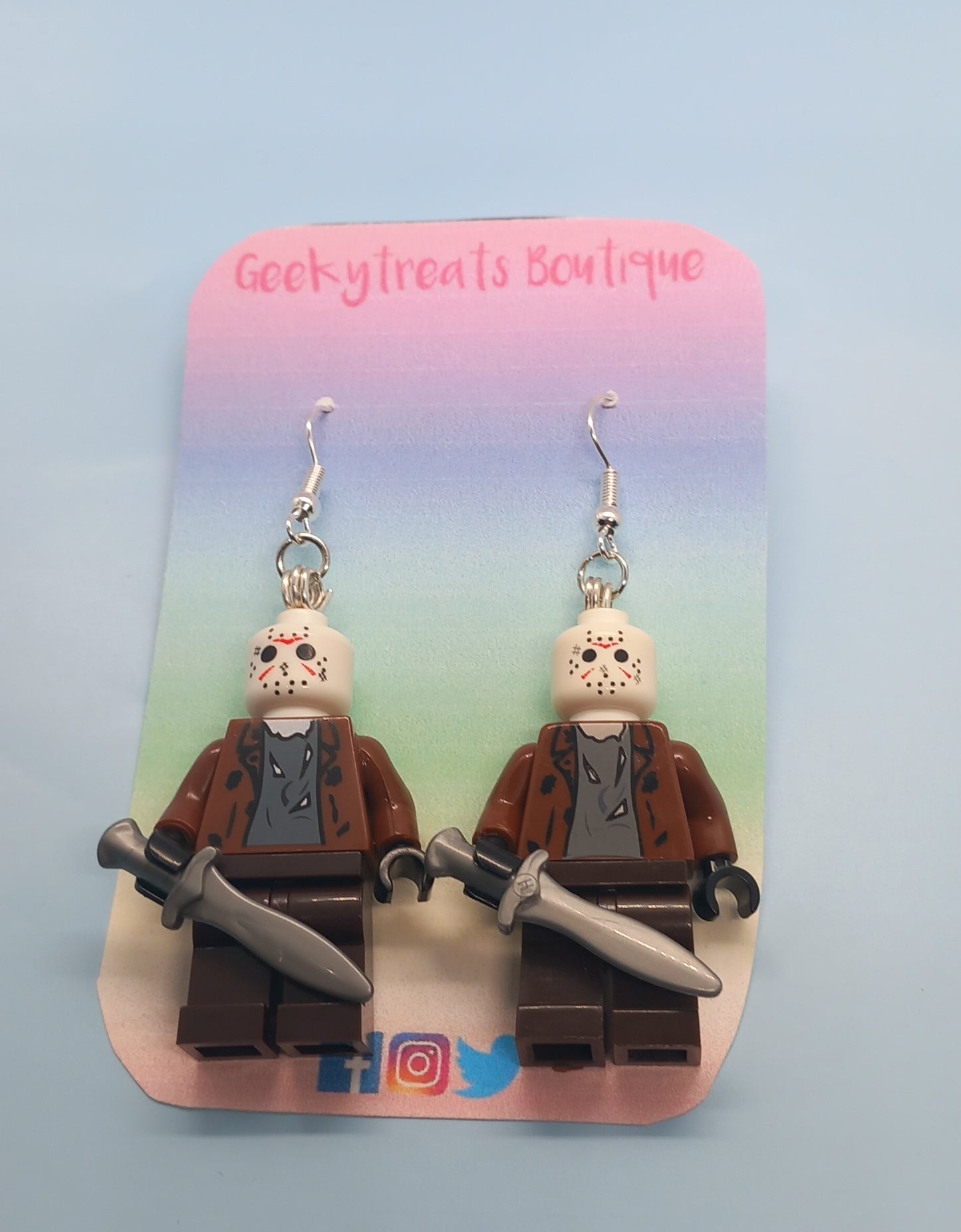 Jason Voorhees earrings