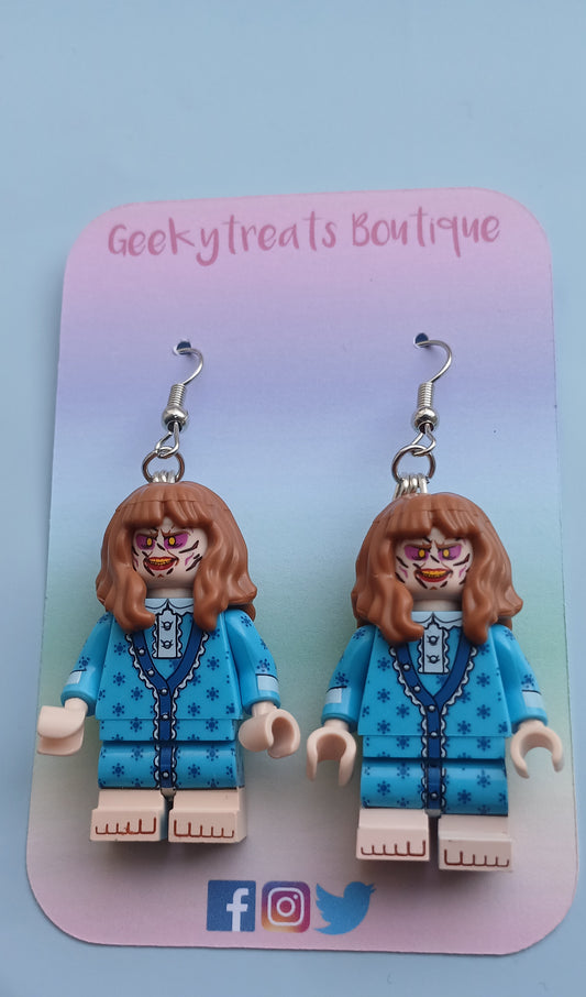 Exorcist minifigure earrings